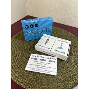 Quick Wits Party Card Game Fun Social Adult Game New Sealed Cards